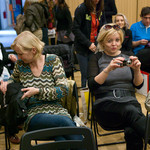 Panel discussion on M. H. L. <em>Photo: Boštjan Lah</em>