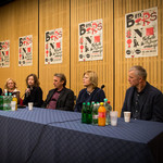 Panel discussion on Our Town <em>Photo: Boštjan Lah, Matej Kristovič</em>