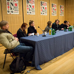 Panel discussion on Dead Man comes for his Mistress <em>Photo: Boštjan Lah, Matej Kristovič</em>
