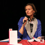 Joanna Biernacka, povezovalka pogovora o drami Trash Story (Magda Fertacz) <em>Foto: Boštjan Lah, Matej Kristovič</em>