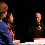 Joanna Biernacka,Tatjana Jamnik, prevajalka and Goran Injac <em>Photo: Boštjan Lah, Matej Kristovič</em>