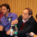 Panel discussion on Born in YU <em>Photo: Boštjan Lah</em>