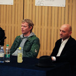 Panel discussion on Mephisto <em>Photo: Boštjan Lah</em>