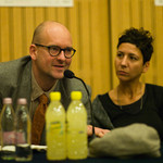 Panel discussion on Transfer! <em>Photo: Boštjan Lah</em>